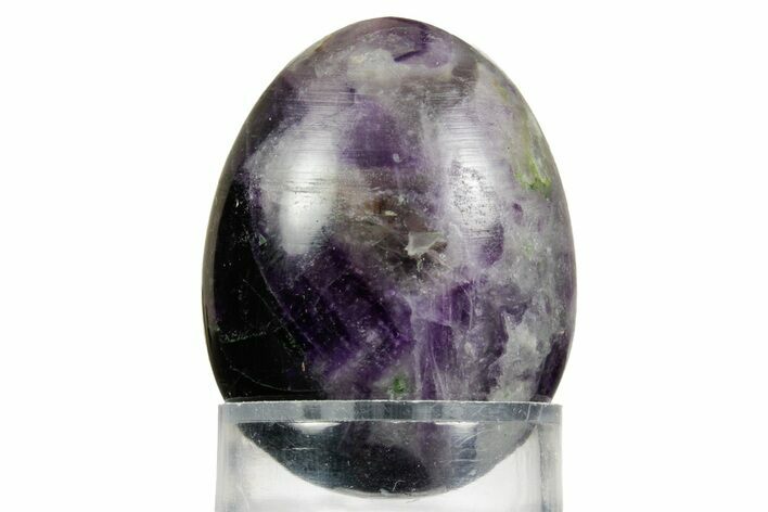 Polished Purple Fluorite Egg - Fluorescent! #362801